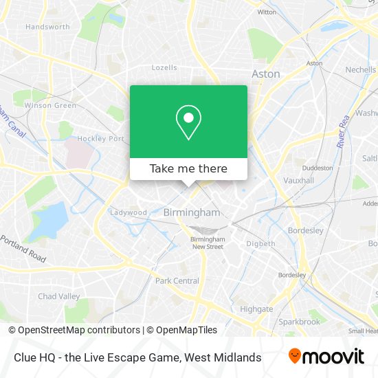 Clue HQ - the Live Escape Game map