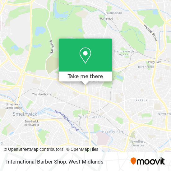 International Barber Shop map