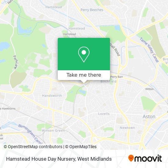 Hamstead House Day Nursery map