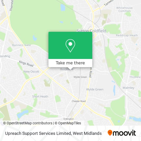Upreach Support Services Limited map