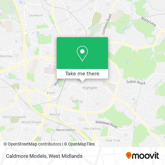 Caldmore Models map