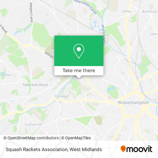 Squash Rackets Association map