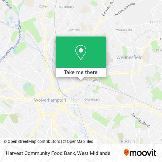 Harvest Community Food Bank map