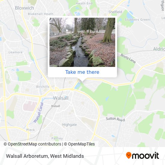 Walsall Arboretum map