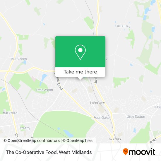 The Co-Operative Food map