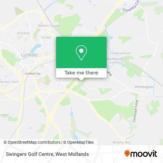 Swingers Golf Centre map