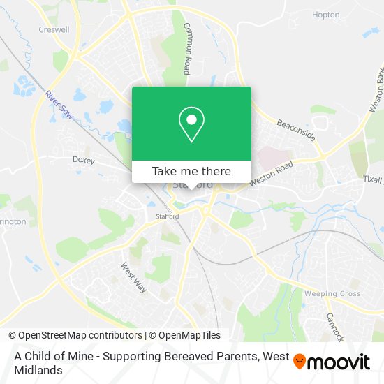 A Child of Mine - Supporting Bereaved Parents map