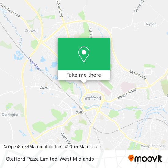 Stafford Pizza Limited map