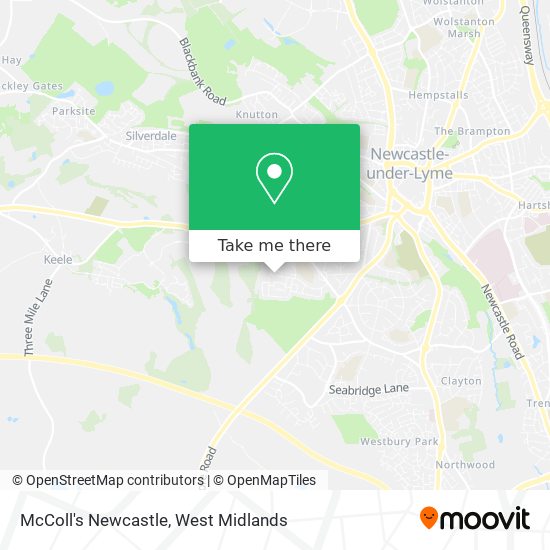 McColl's Newcastle map