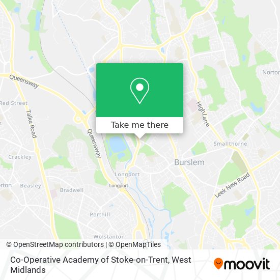 Co-Operative Academy of Stoke-on-Trent map