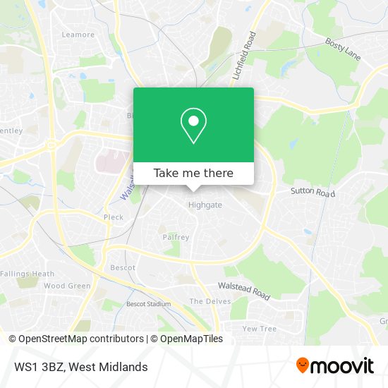 WS1 3BZ map