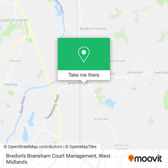 Bredon's Brensham Court Management map