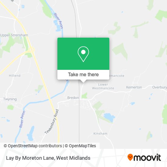 Lay By Moreton Lane map