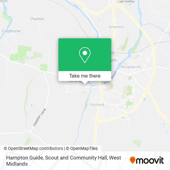 Hampton Guide, Scout and Community Hall map