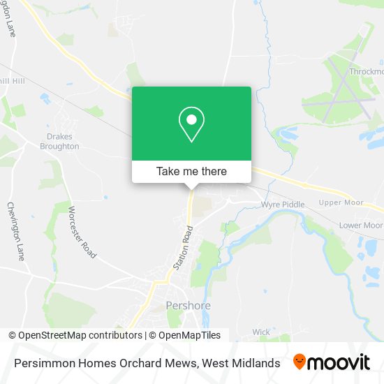 Persimmon Homes Orchard Mews map