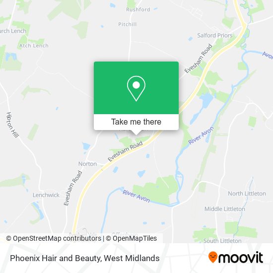 Phoenix Hair and Beauty map