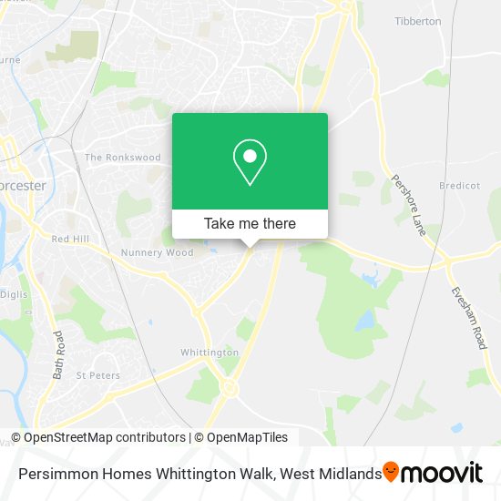 Persimmon Homes Whittington Walk map