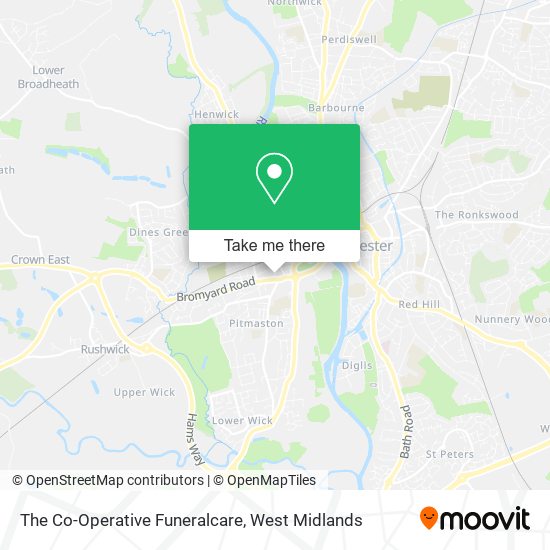 The Co-Operative Funeralcare map