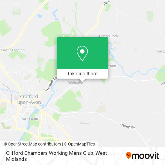 Clifford Chambers Working Men's Club map