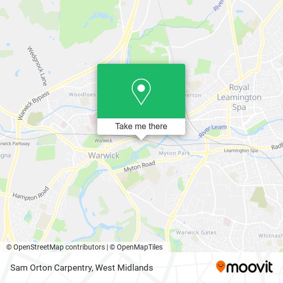 Sam Orton Carpentry map