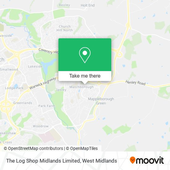 The Log Shop Midlands Limited map