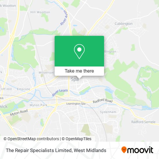 The Repair Specialists Limited map