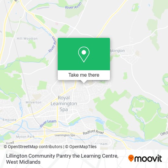 Lillington Community Pantry the Learning Centre map