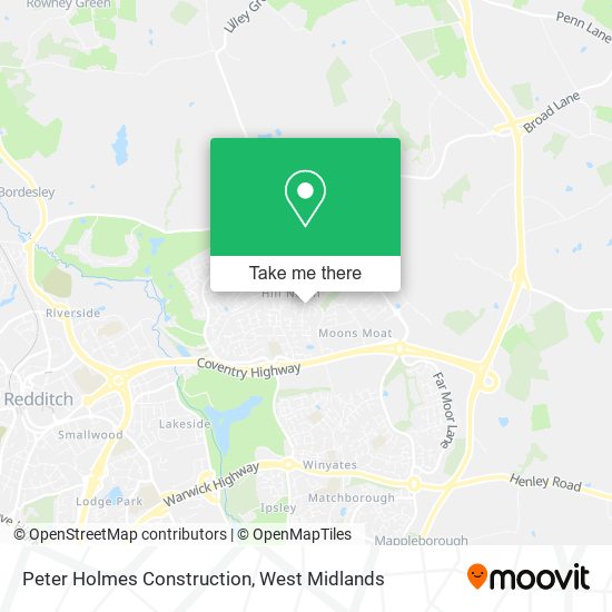 Peter Holmes Construction map