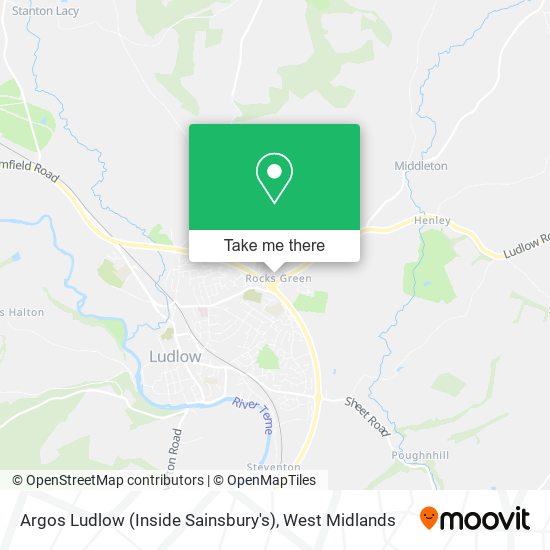 Argos Ludlow (Inside Sainsbury's) map
