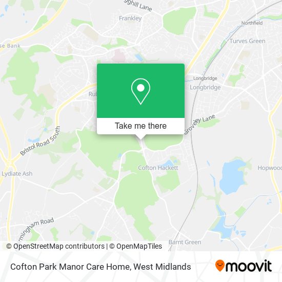 Cofton Park Manor Care Home map