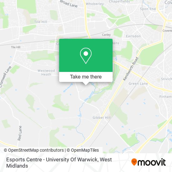Esports Centre - University Of Warwick map