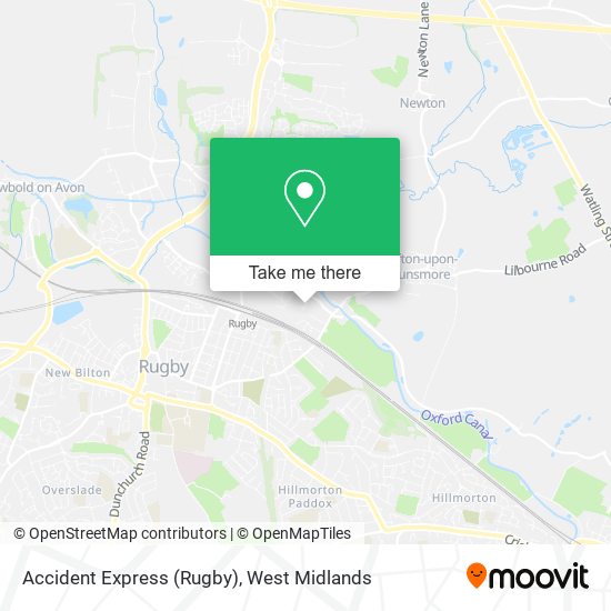Accident Express (Rugby) map