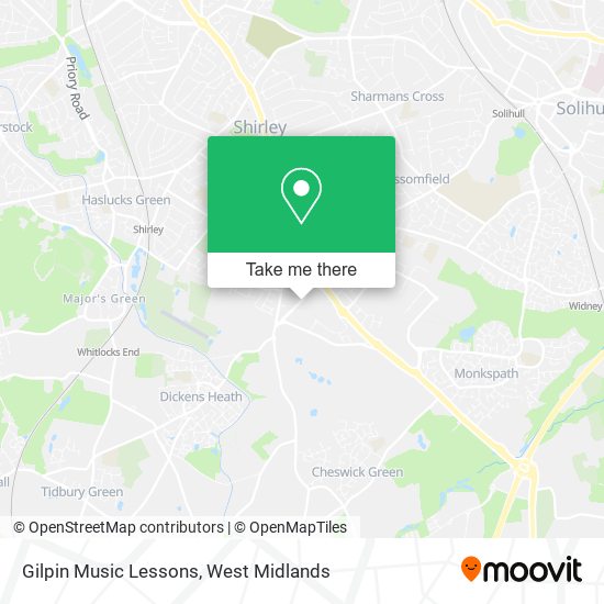 Gilpin Music Lessons map