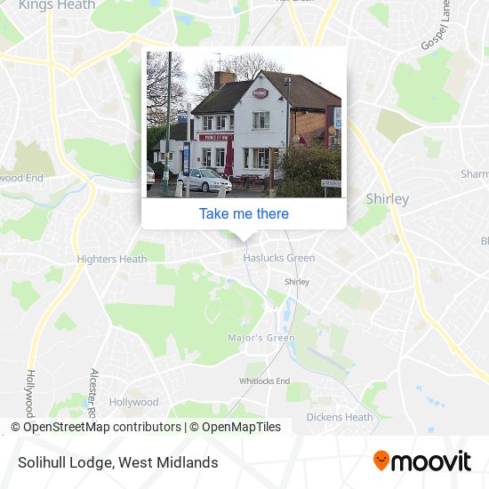 Solihull Lodge map