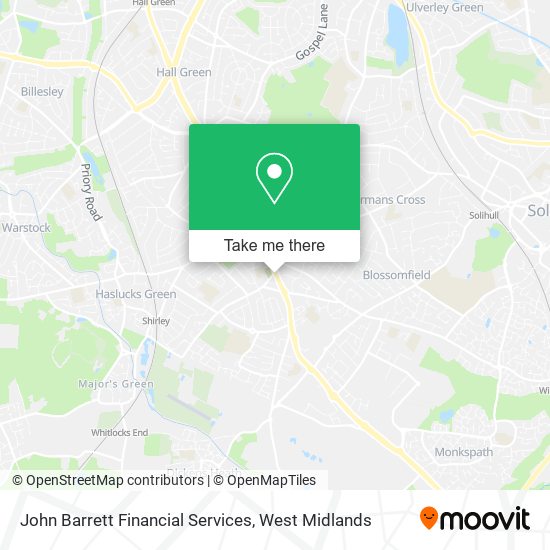 John Barrett Financial Services map