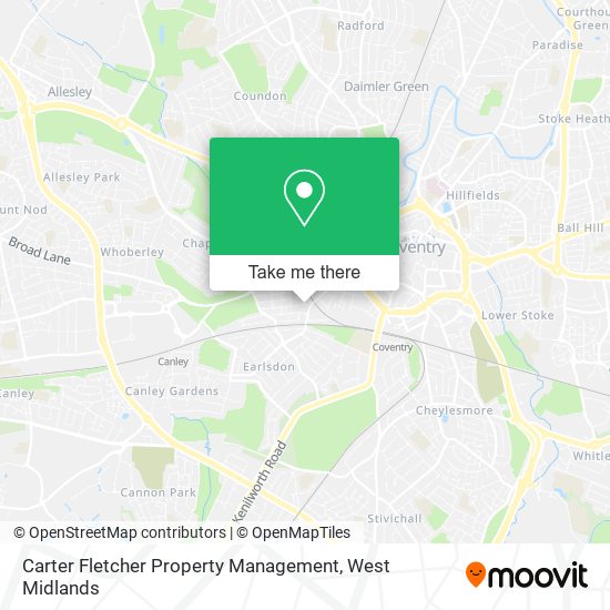 Carter Fletcher Property Management map