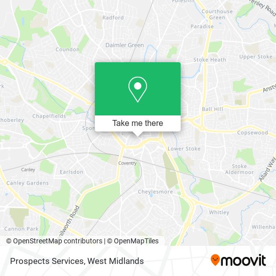 Prospects Services map