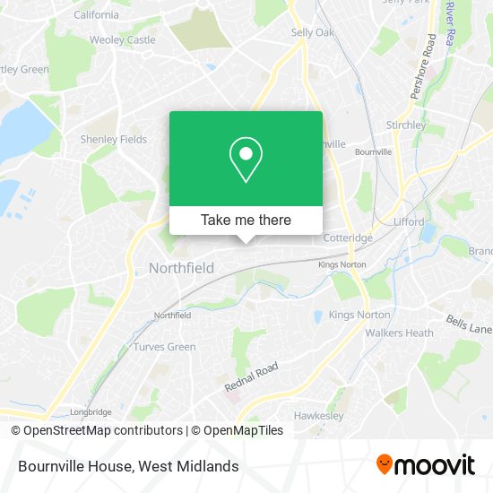 Bournville House map