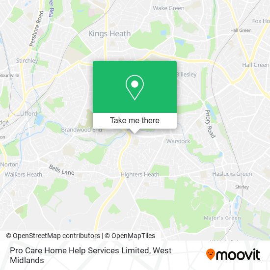 Pro Care Home Help Services Limited map