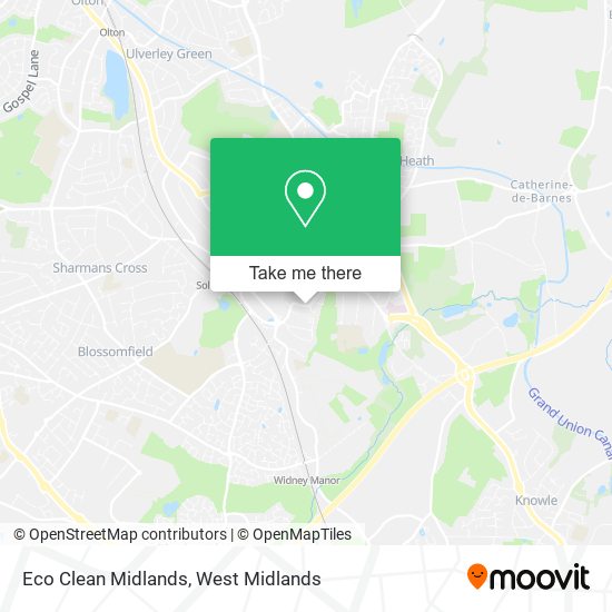 Eco Clean Midlands map