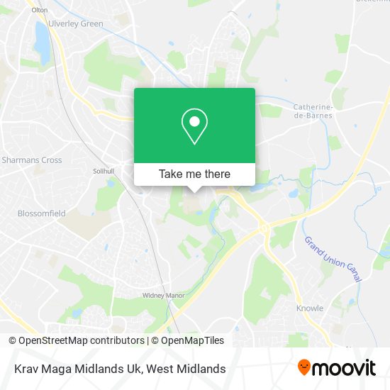 Krav Maga Midlands Uk map