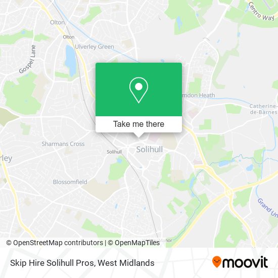 Skip Hire Solihull Pros map