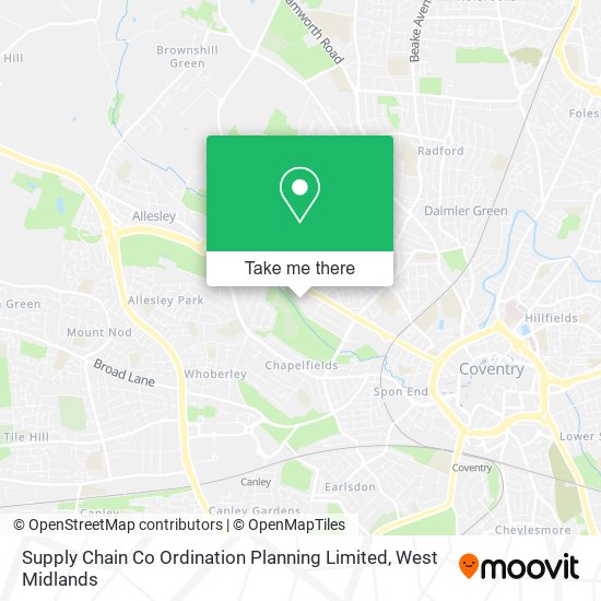 Supply Chain Co Ordination Planning Limited map