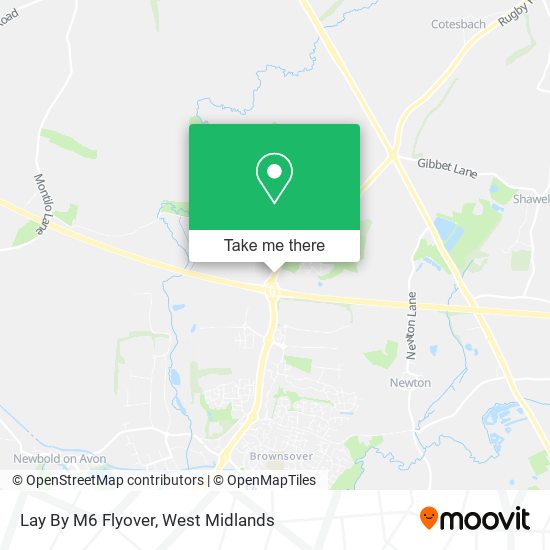 Lay By M6 Flyover map