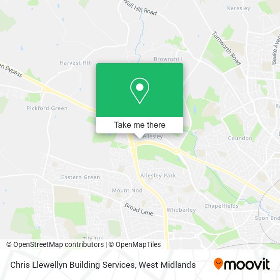 Chris Llewellyn Building Services map