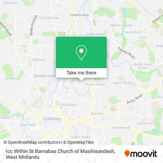 Icc Within St Barnabas Church of Masihisandesh map