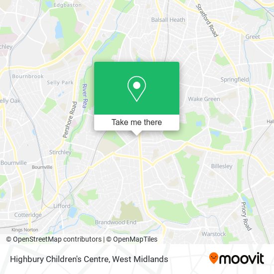 Highbury Children's Centre map