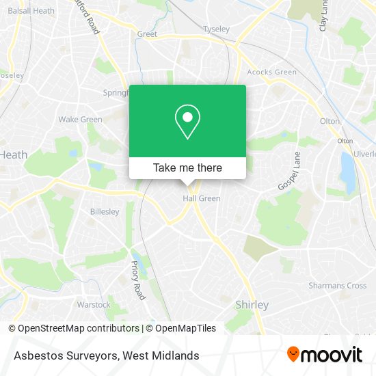 Asbestos Surveyors map