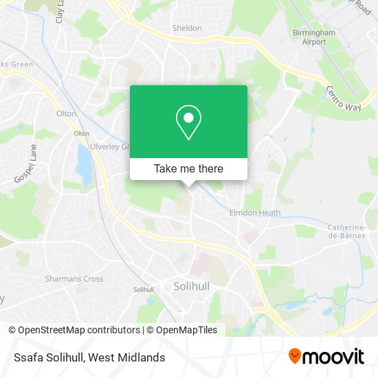 Ssafa Solihull map