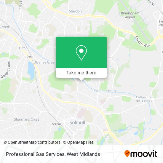 Professional Gas Services map